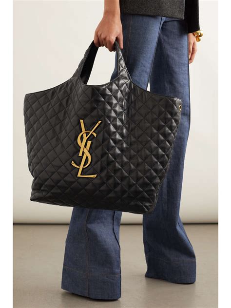 ysl bags old collection|YSL large quilted tote bag.